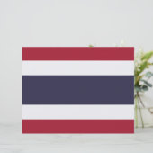 Briefhoofd met vlag van Thailand (Staand voorkant)