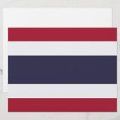 Briefhoofd met vlag van Thailand (Voorkant / Achterkant)