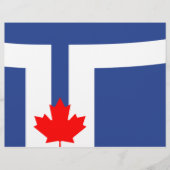 Briefhoofd met Vlag van Toronto, Canada (Voorkant)