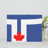 Briefhoofd met Vlag van Toronto, Canada (Staand voorkant)