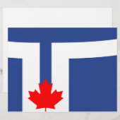 Briefhoofd met Vlag van Toronto, Canada (Voorkant / Achterkant)