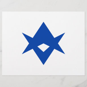 Briefhoofd met vlag van Toyota City, Japan