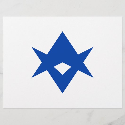 Briefhoofd met vlag van Toyota City, Japan (Voorkant)