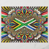 Briefhoofd met Zuid-Afrikaanse kleuren Design (Voorkant)