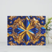 Briefhoofd met Zweden Kleuren Design (Staand voorkant)