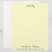 Briefhoofd - Neon Zeemeeuw (Voorkant / Achterkant)