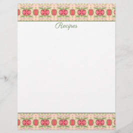 briefhoofd-of receptenpapier briefhoofd