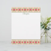 briefhoofd-of receptenpapier briefhoofd (Staand voorkant)