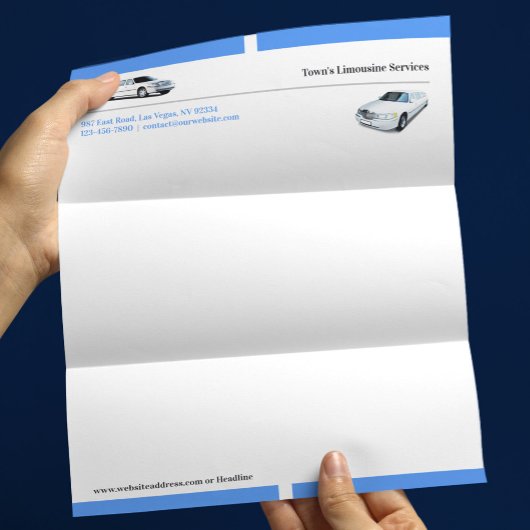 Briefhoofd Sjabloon Limousine Dienst