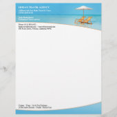 Briefhoofd Sjabloon Reisagentschap (Voorkant)