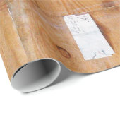 BRIEFHOUDER IN HOUT ,Bruin Zwart ,Wit Cadeaupapier (Rol Hoek)