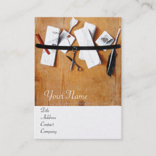 BRIEFHOUDER IN HOUT MONOGRAM platinum Silver Visitekaartje