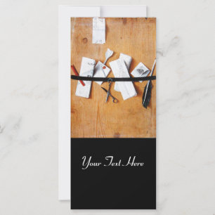 BRIEFHOUDER IN HOUT MONOGRAM zwart wit