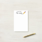 Briefje van de leraar post-it® notes (Op bureau)