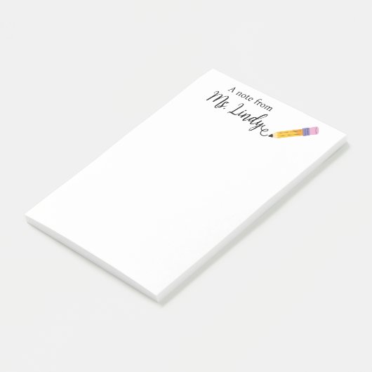 Briefje van de leraar post-it® notes (Schuin)