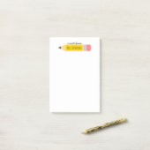 Briefje van de leraar Potlood Cadeau Post-it® Notes (Op bureau)