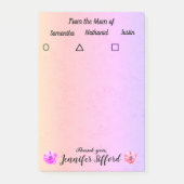 Briefje van mama - Botanische plaknotitie Post-it® Notes (Voorkant)