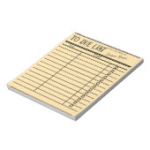 " briefjes met bibliotheekpas gepersonaliseerd notitieblok (Linkerzijde)