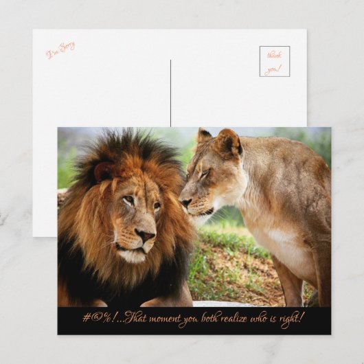 #@%! BRIEFKAART (Voorkant / Achterkant)