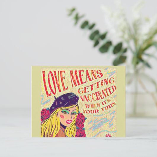 Briefkaart (Staand voorkant)