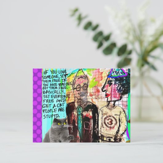 Briefkaart (Staand voorkant)