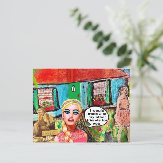 Briefkaart (Staand voorkant)