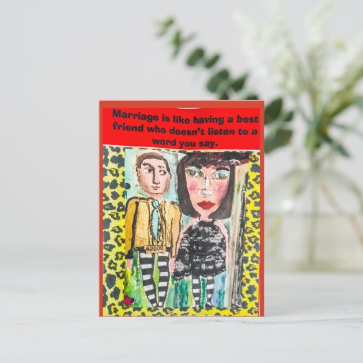 Briefkaart (Staand voorkant)