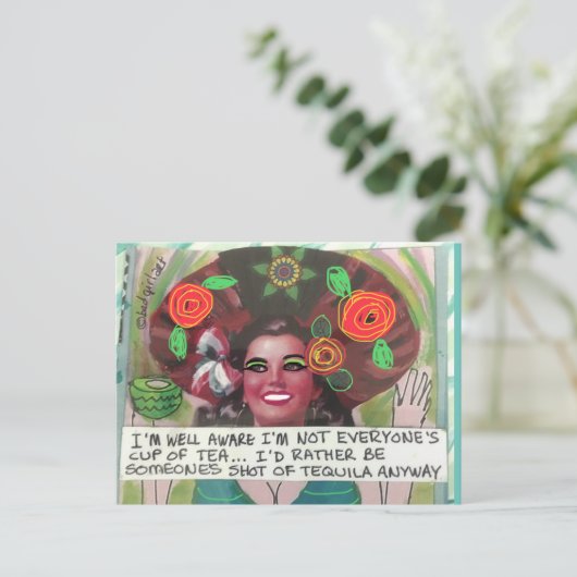 Briefkaart (Staand voorkant)