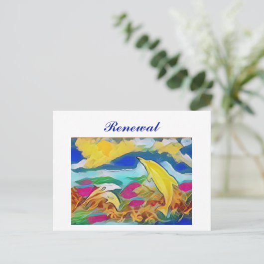 Briefkaart (Staand voorkant)