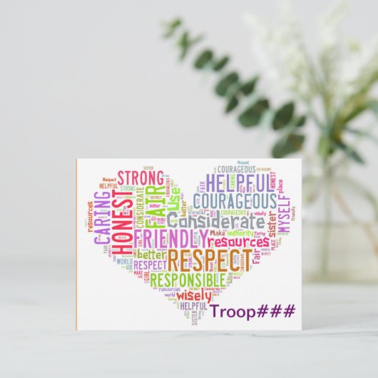 Briefkaart (Staand voorkant)