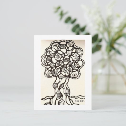 Briefkaart (Staand voorkant)