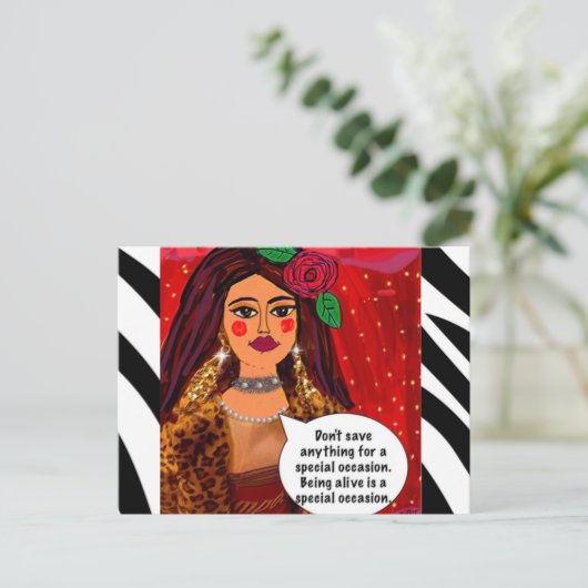 Briefkaart (Staand voorkant)