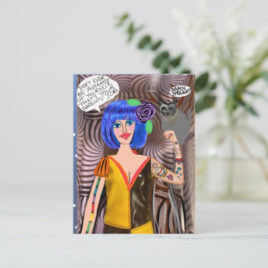 BRIEFKAART (Staand voorkant)