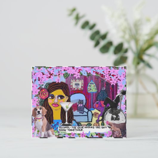 Briefkaart (Staand voorkant)