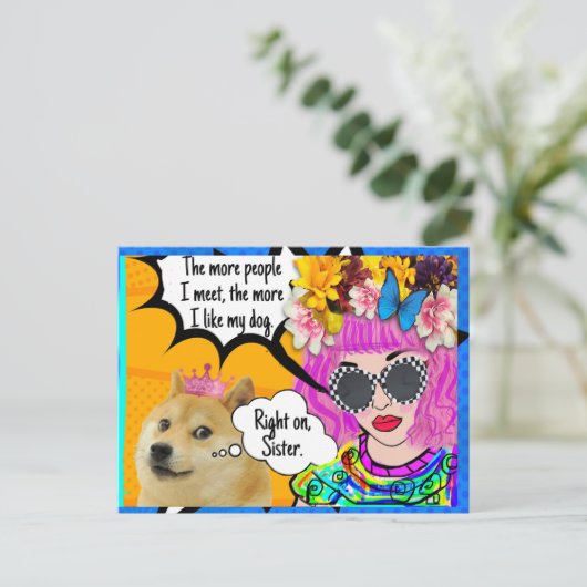 Briefkaart (Staand voorkant)