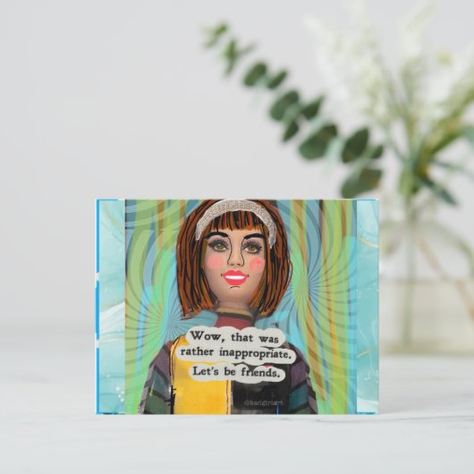 Briefkaart (Staand voorkant)