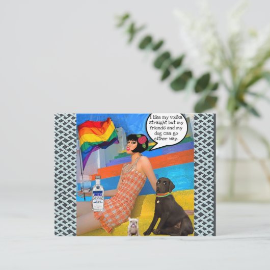 Briefkaart (Staand voorkant)