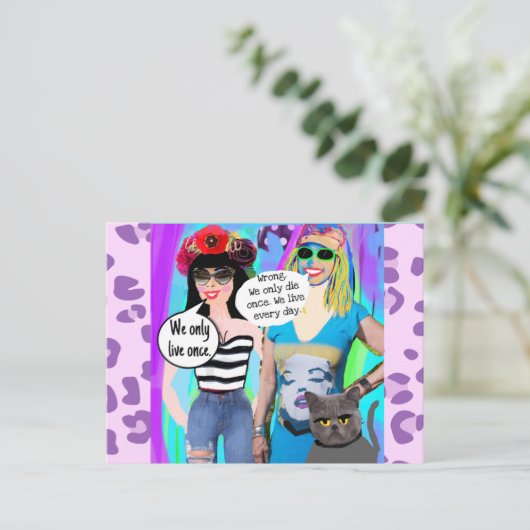 Briefkaart (Staand voorkant)