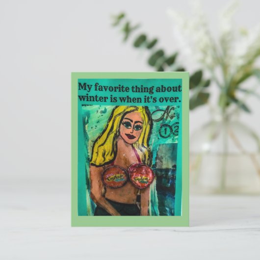 Briefkaart (Staand voorkant)