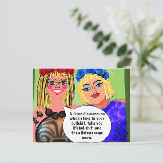 Briefkaart (Staand voorkant)