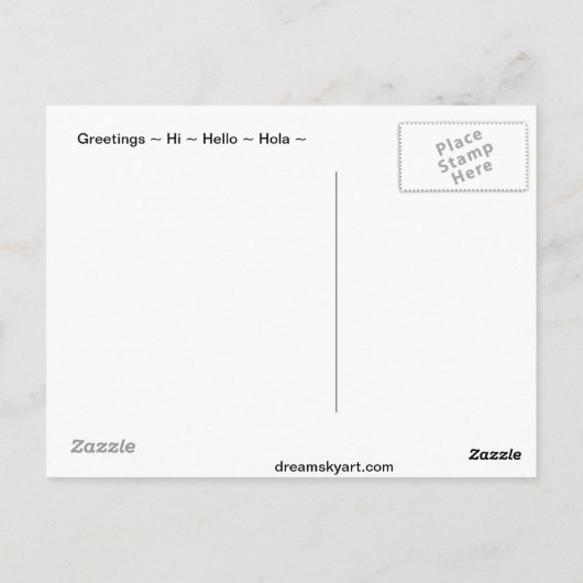 Briefkaart (Achterkant)