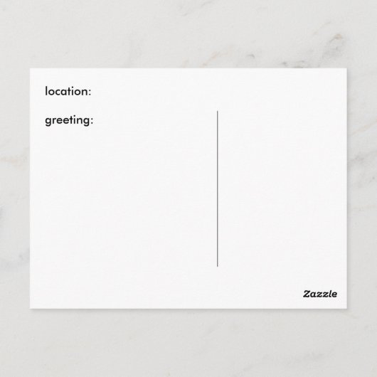 briefkaart (Achterkant)