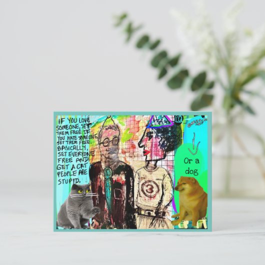 Briefkaart (Staand voorkant)