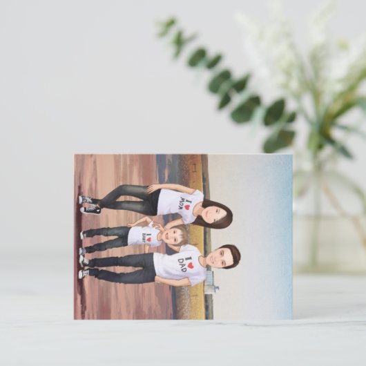 Briefkaart (Staand voorkant)