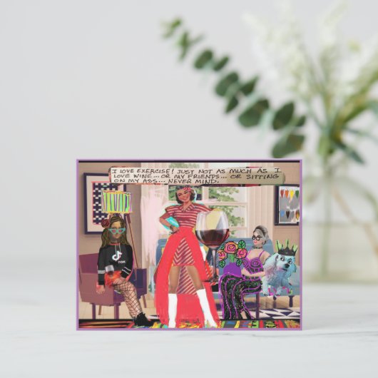 Briefkaart (Staand voorkant)