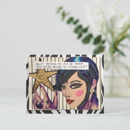 Briefkaart (Staand voorkant)