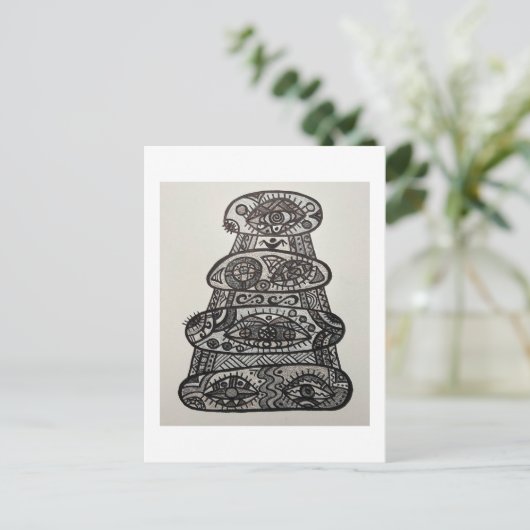 Briefkaart (Staand voorkant)