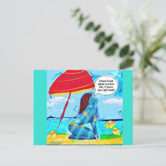 Briefkaart (Staand voorkant)