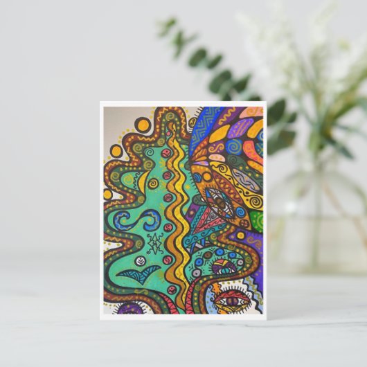 Briefkaart (Staand voorkant)