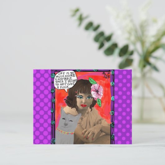 Briefkaart (Staand voorkant)